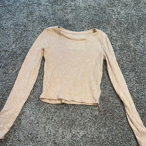 American eagle, super soft, light mustard yellow long sleeve